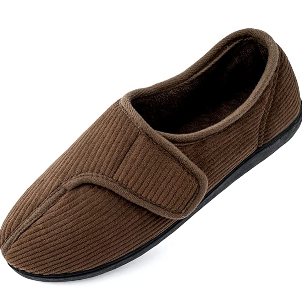 Git-up Diabetic Slippers for Men, Arthritis, Edema, Adjustable Closure, Swollen